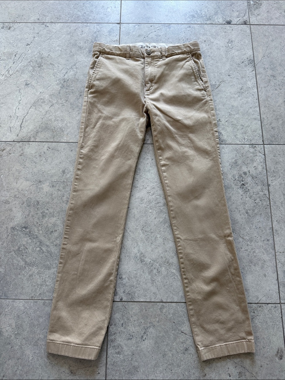 Boy’s Tan Chino Pants - Classic Straight Fit